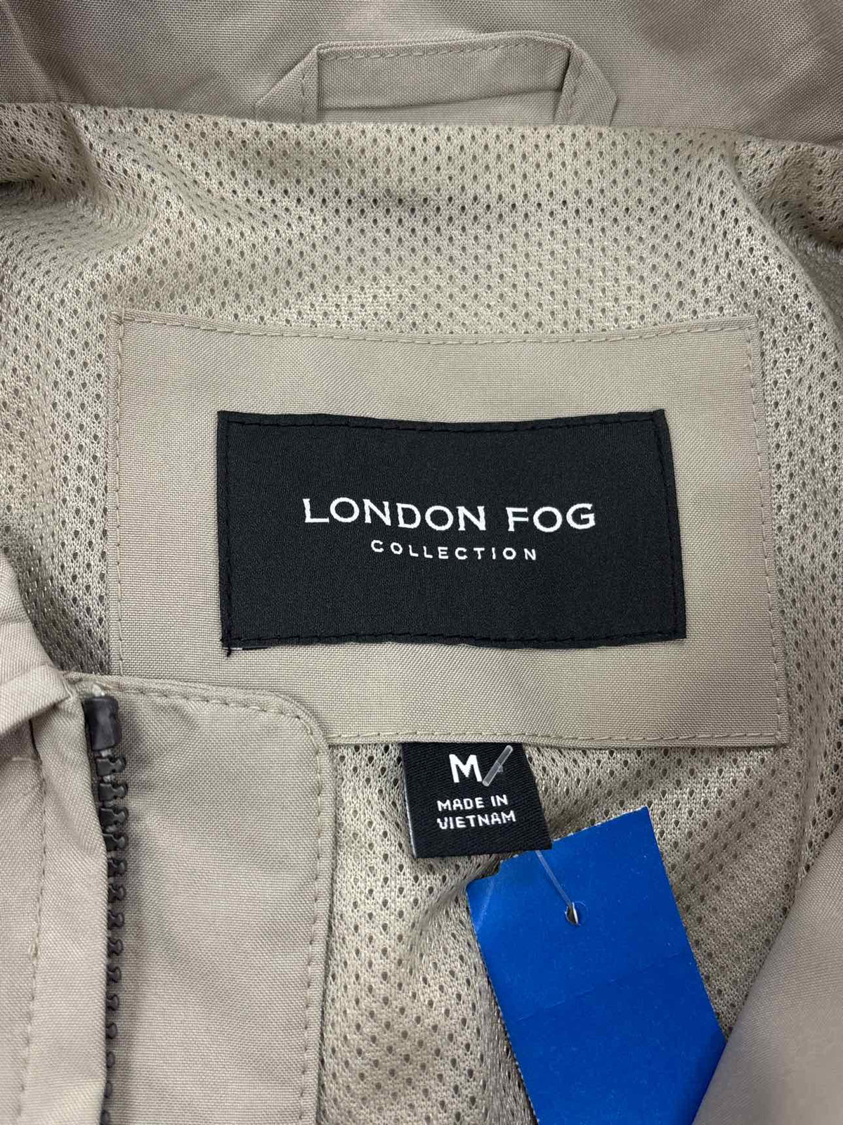 LondonFog Size M Men's Hipster Stretch Water-Resistant Full-Zip Jacket