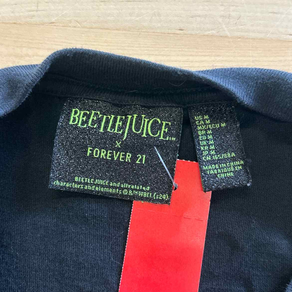 Forever 21 Size M Black Preloved T-Shirt SS