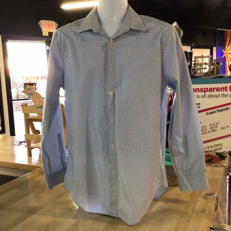 Calvin Klein Size 16 Blue New MENS Button Down Shirt