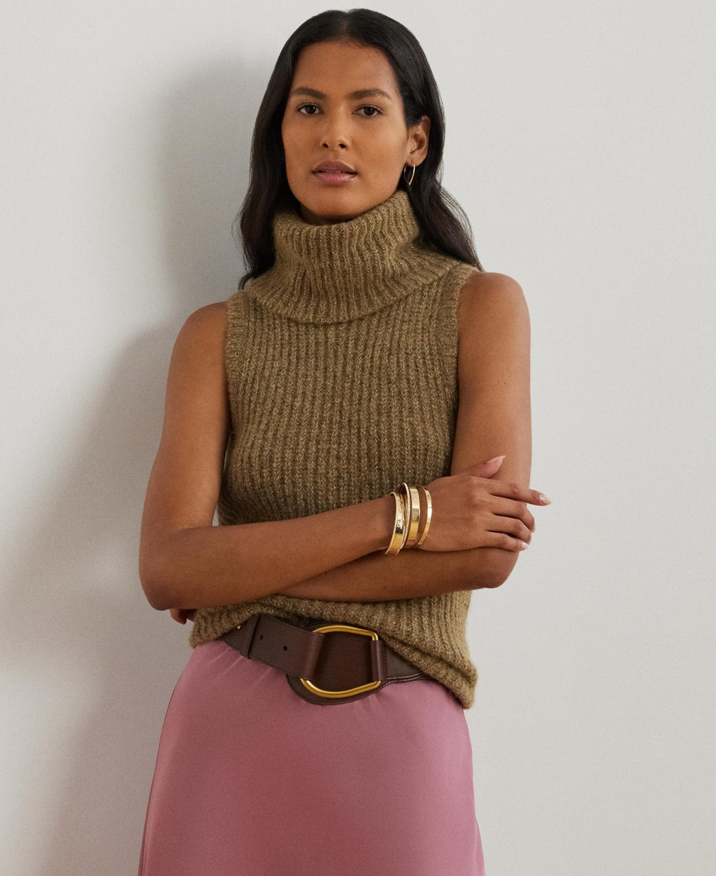 Ralph Lauren Size XL Brown Knit New sweatervest - tops - womens