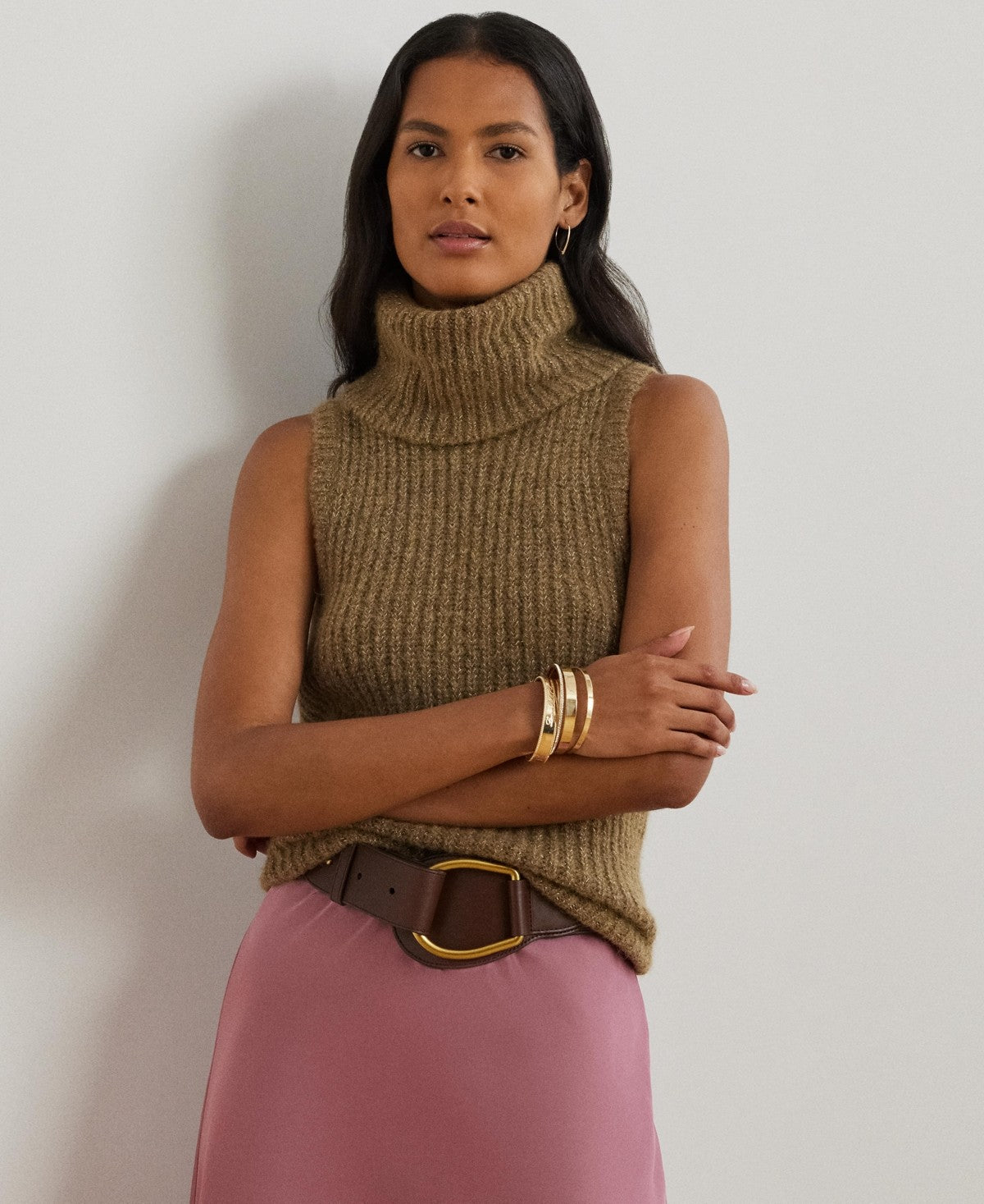 Ralph Lauren Size XL Brown Knit New sweatervest - tops - womens