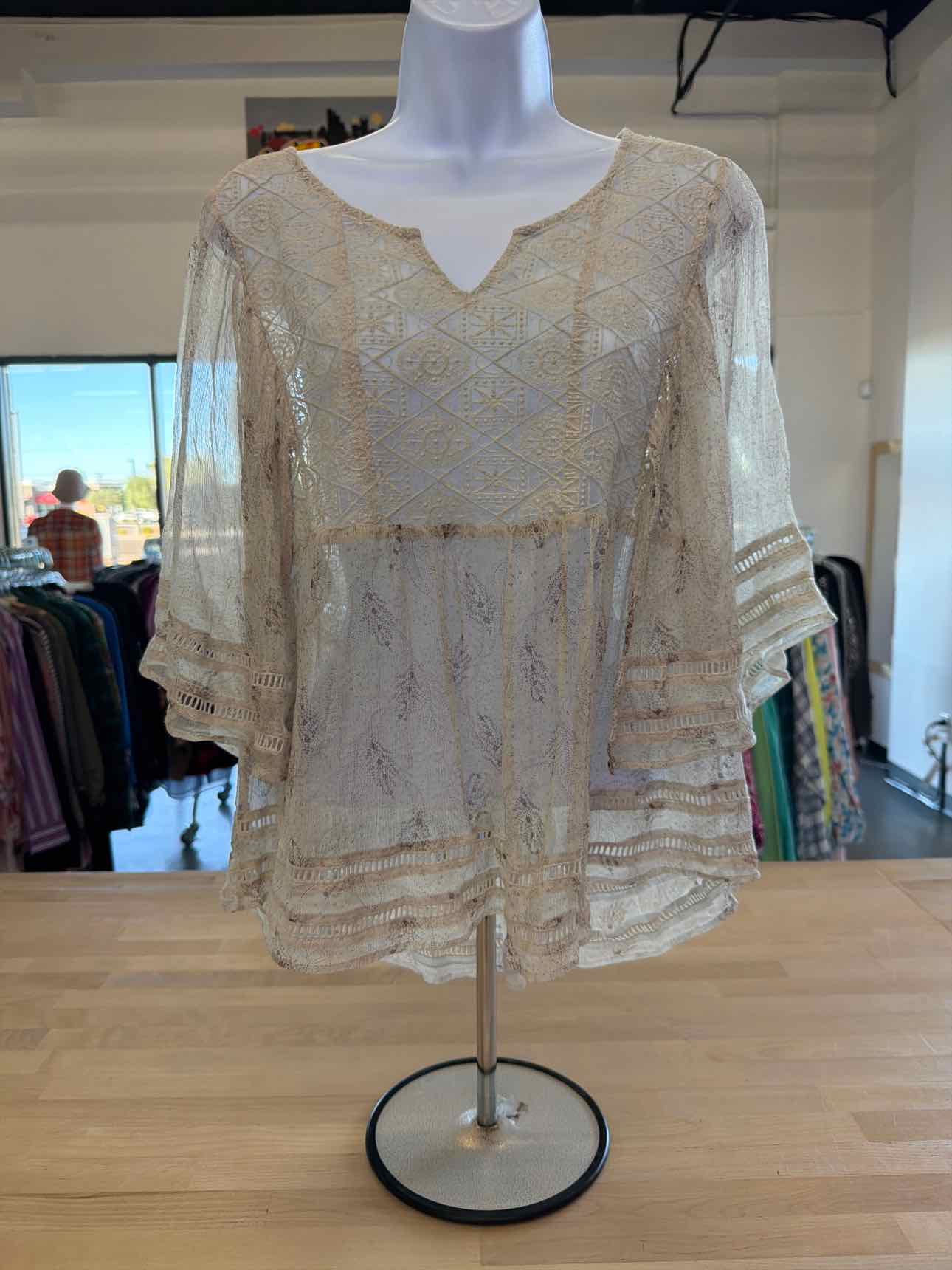 Meadow Rue Size M White Blouse