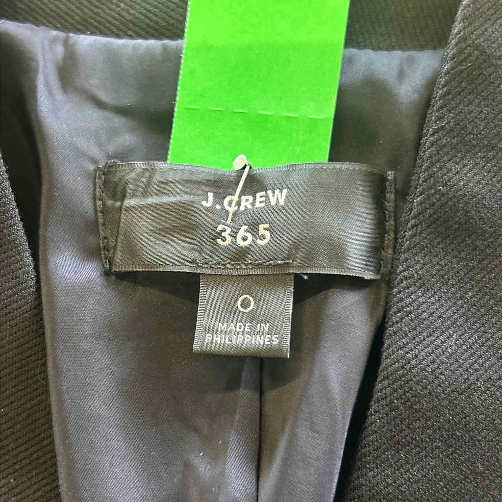 J Crew Size 0 Black Preloved Blazer