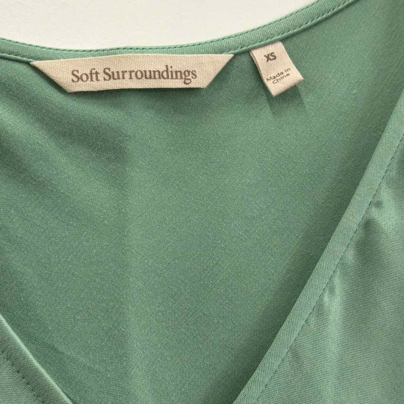 Soft Surroundings Size XS Green Preloved Dress