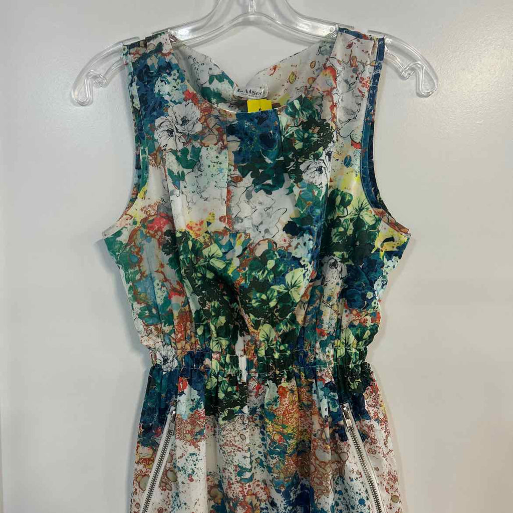 L.A Soul Size S White Green Preloved Dress