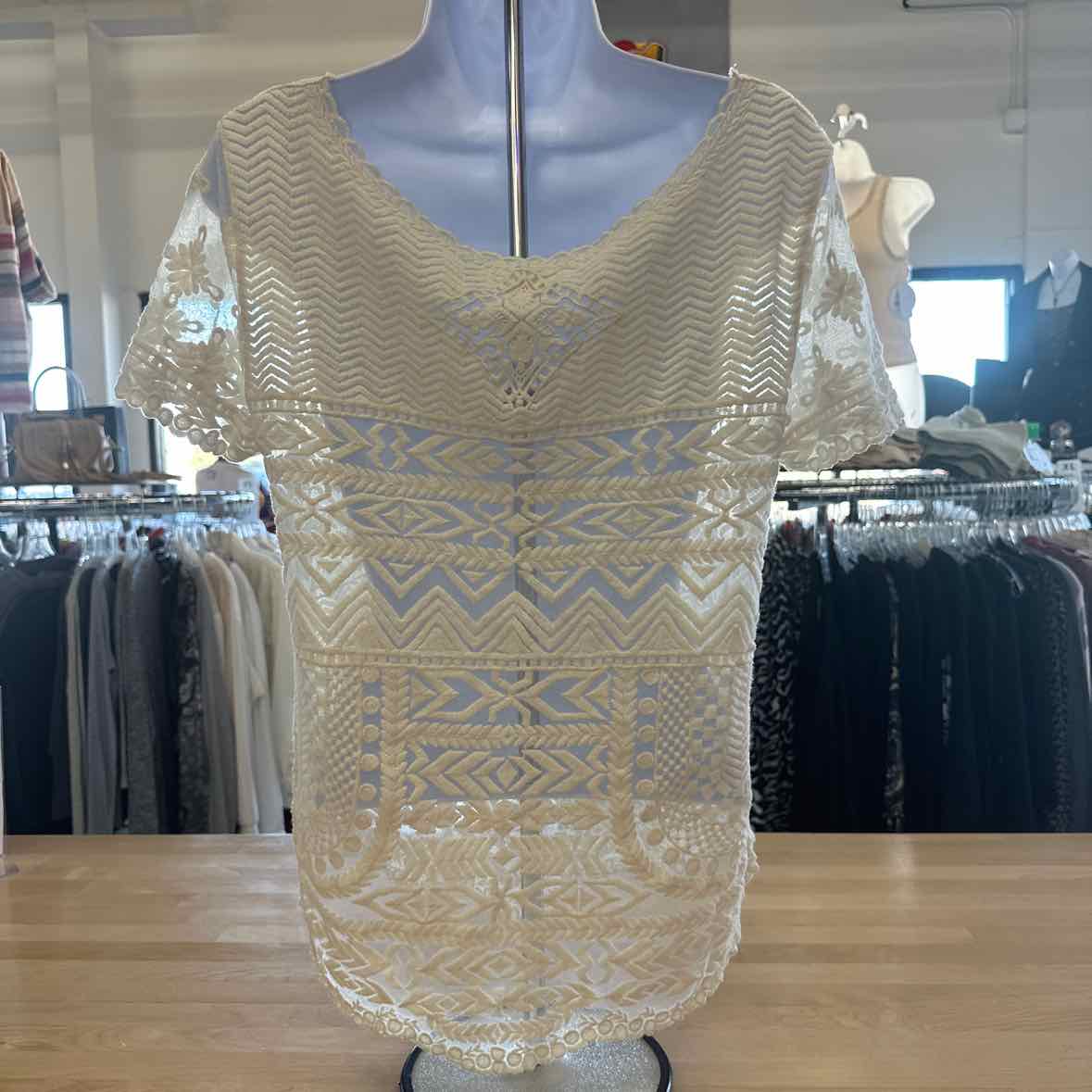 Meadow Rue Size S White Blouse