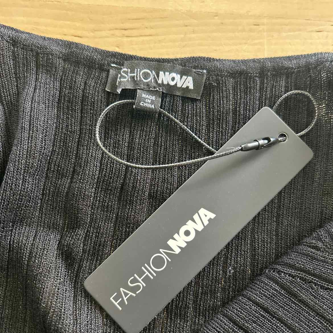Fashionova Size L Black New Bodysuit