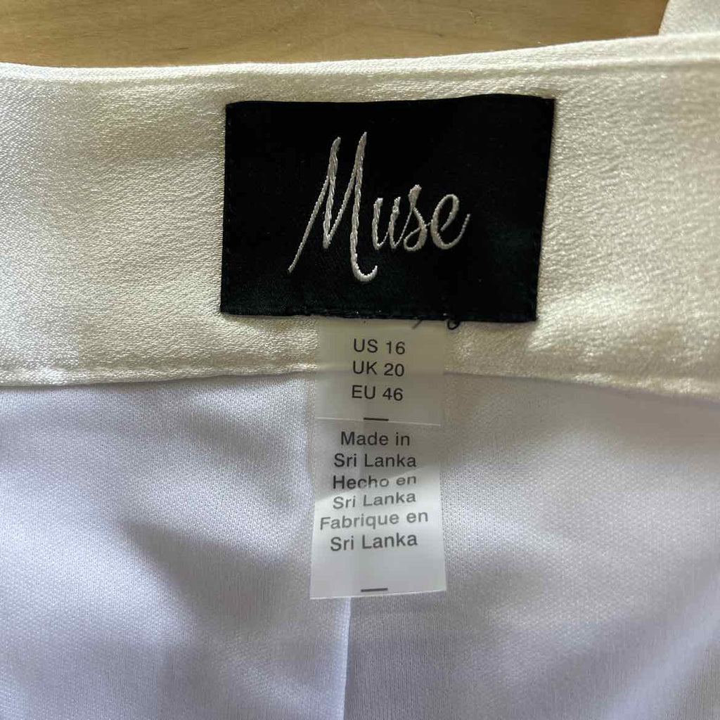 Muse Women's Straight-Leg Tuxedo Pants - Ivory