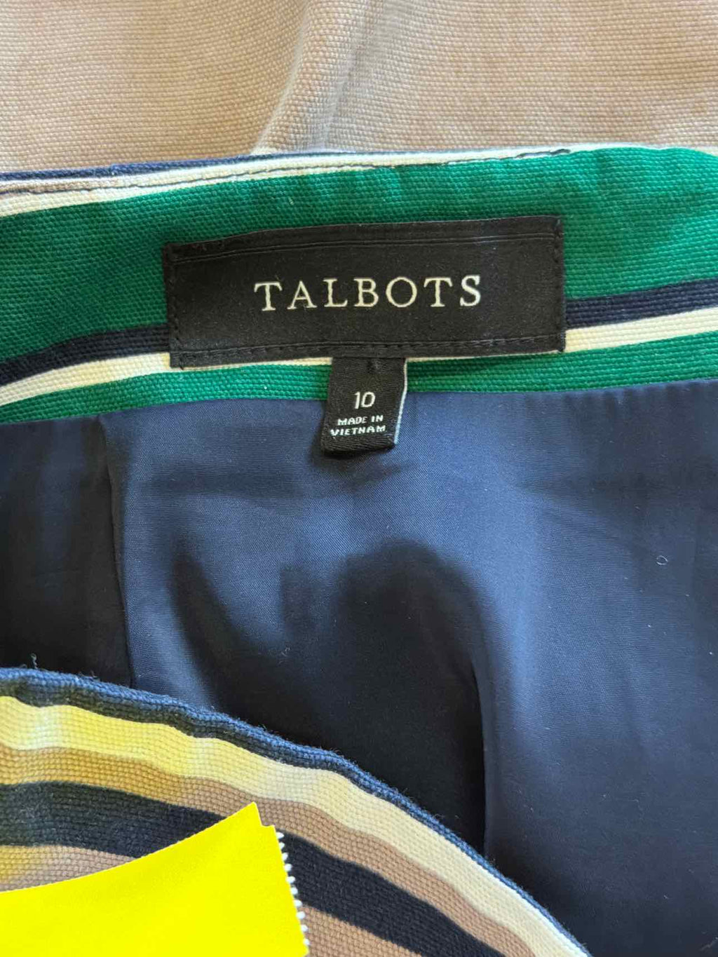 Talbots Size 10 Green Skirt