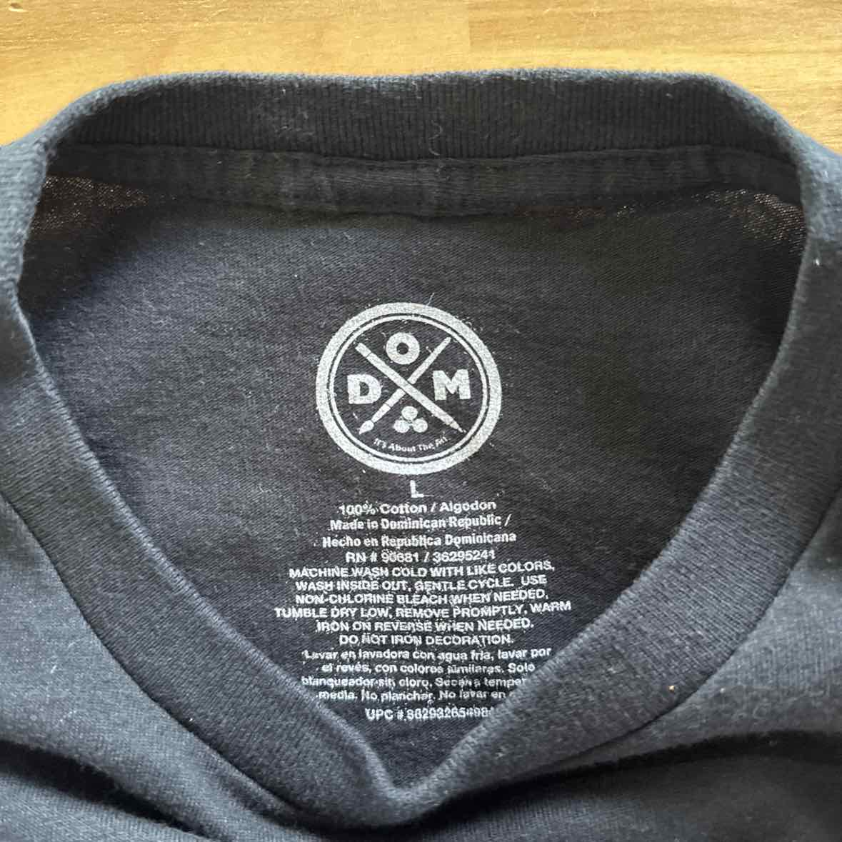Men's Size L Black MENS T-shirt