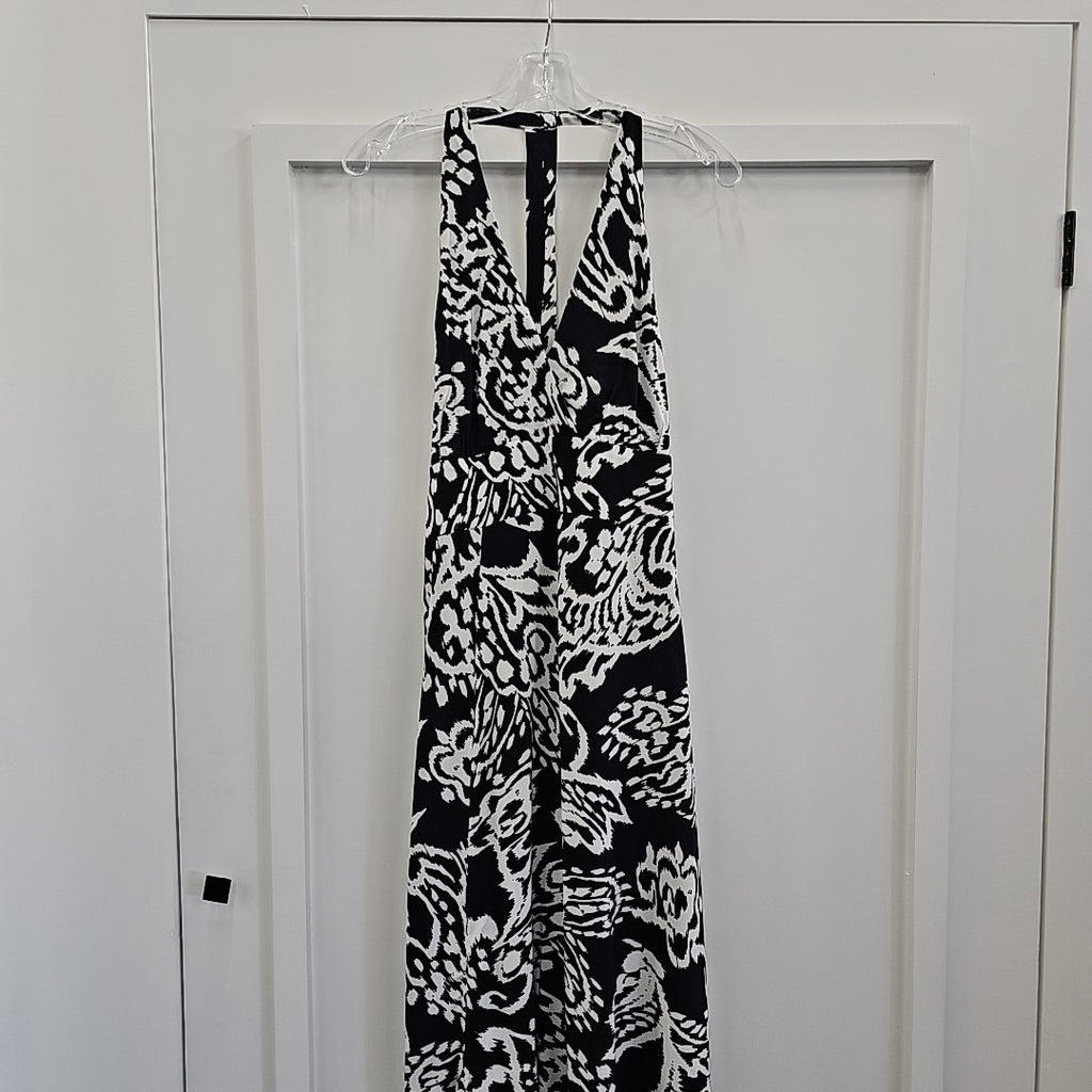 Vince Camuto Size L Black/White Dress