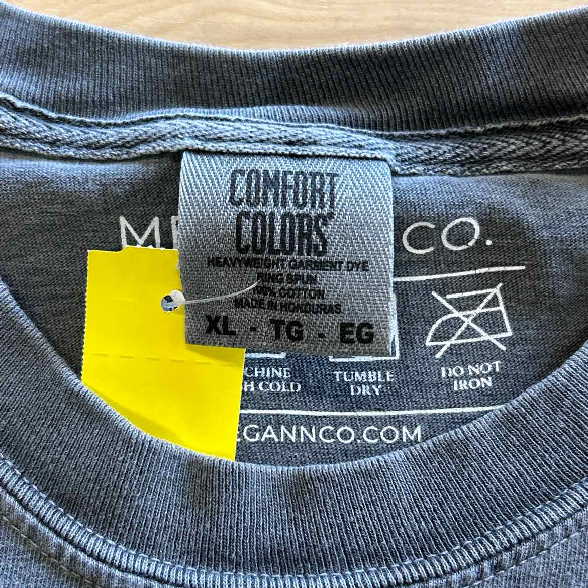 Comfort Colors Size XL Gray T-shirt