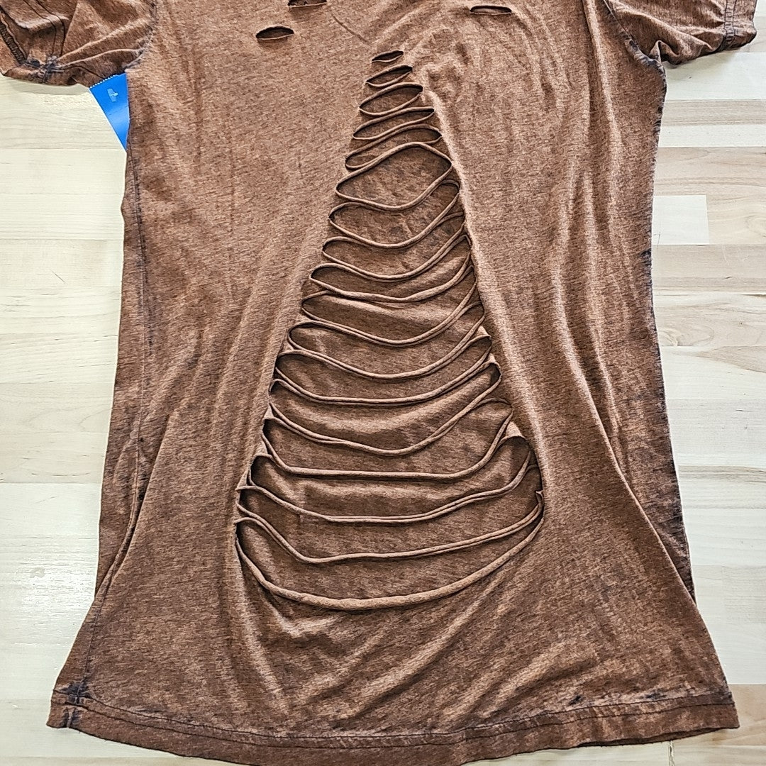 Affliction Size XL Rust T-shirt