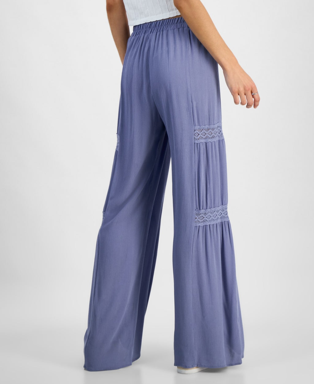 Kingston Grey Juniors' High-Rise Wide-Leg Pants - Peri