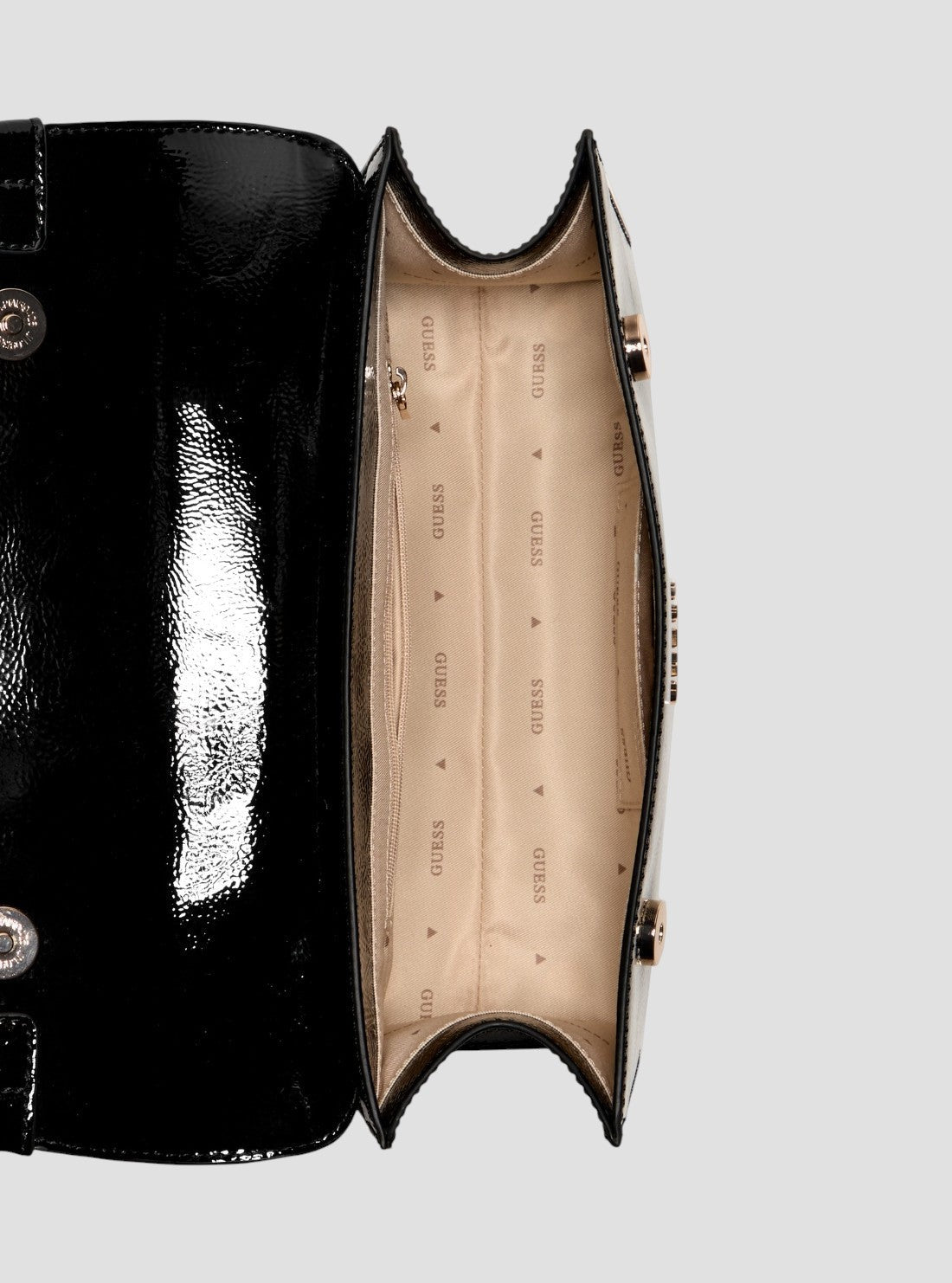 GUESS Black Cirene Top Handle Flap Bag