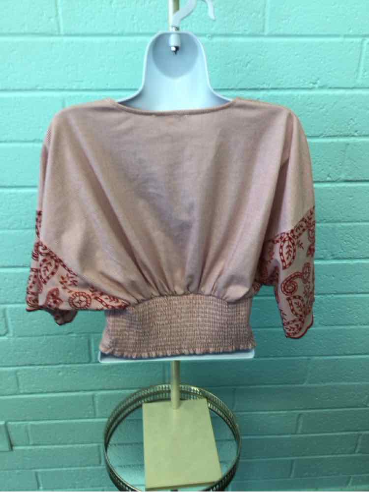 HauteMonde Size S Red and White Shirt