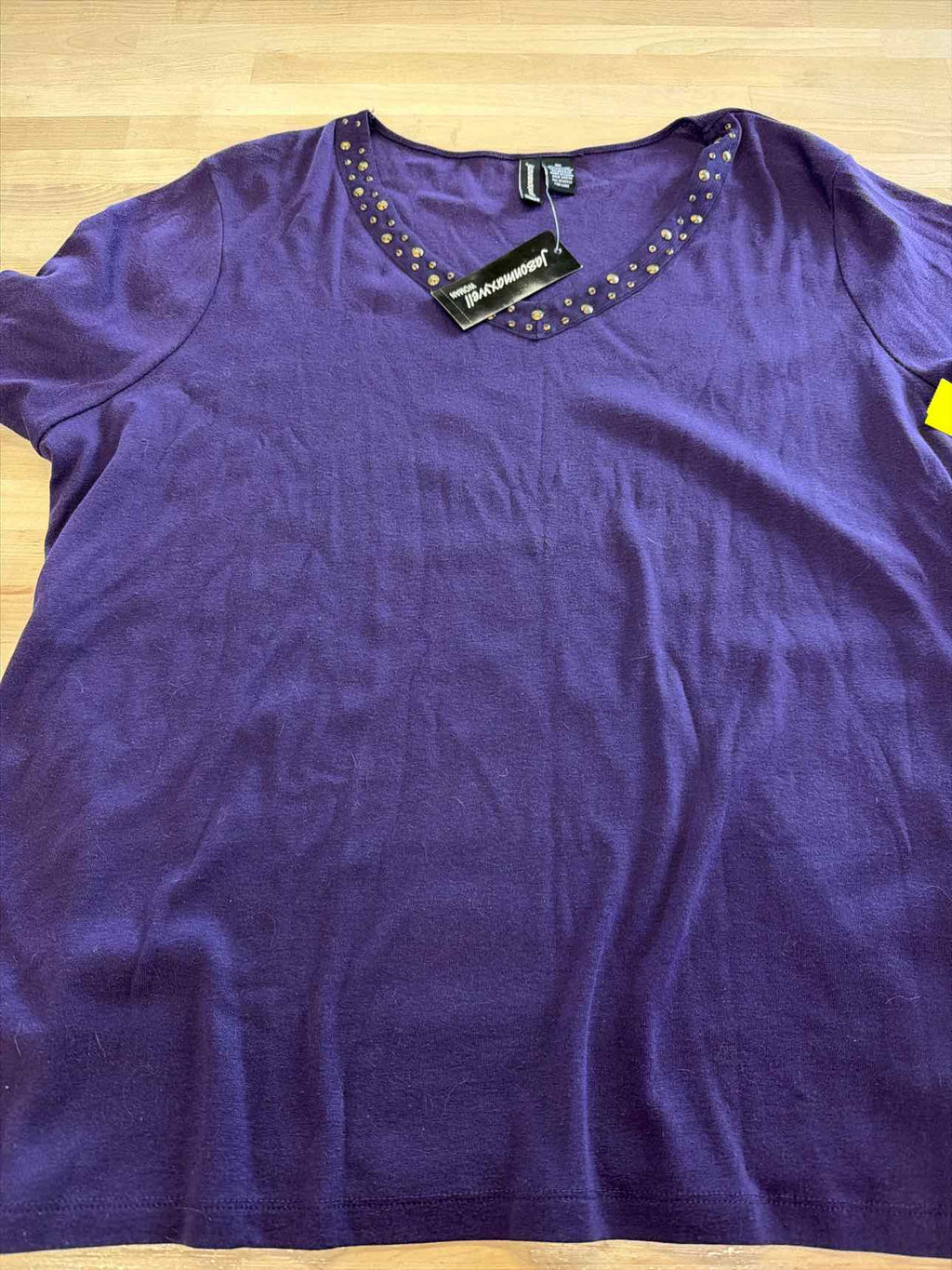 Jason Maxwell Size 3X Purple Studs Shirt
