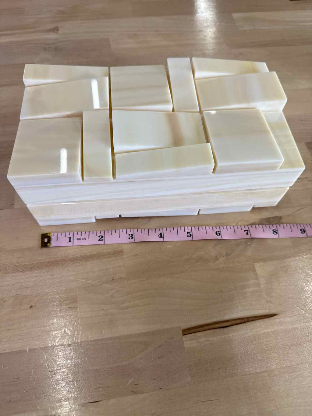 Cult Gaia Galleria Acrylic clutch - Cream NWOT