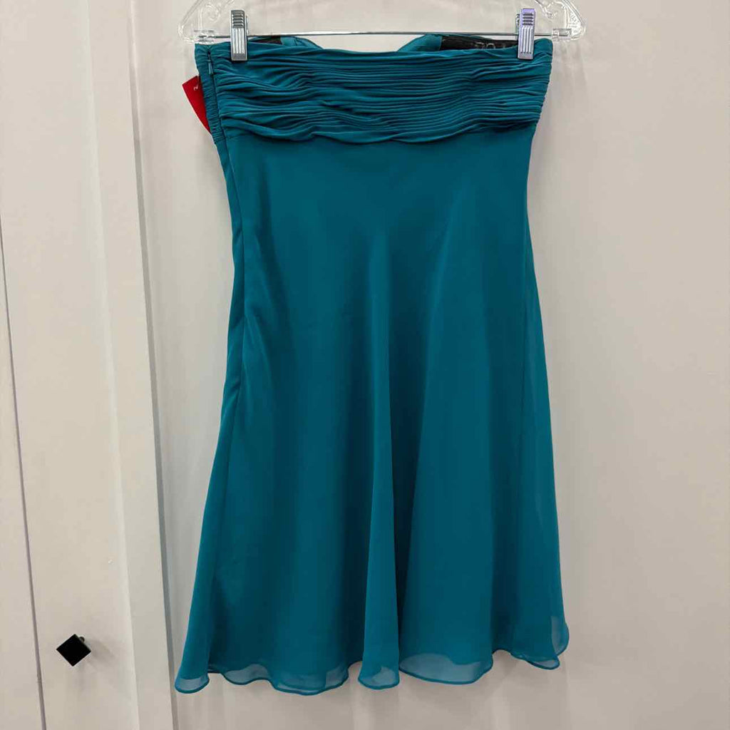 JS Boutique Size 4 Teal Preloved Dress
