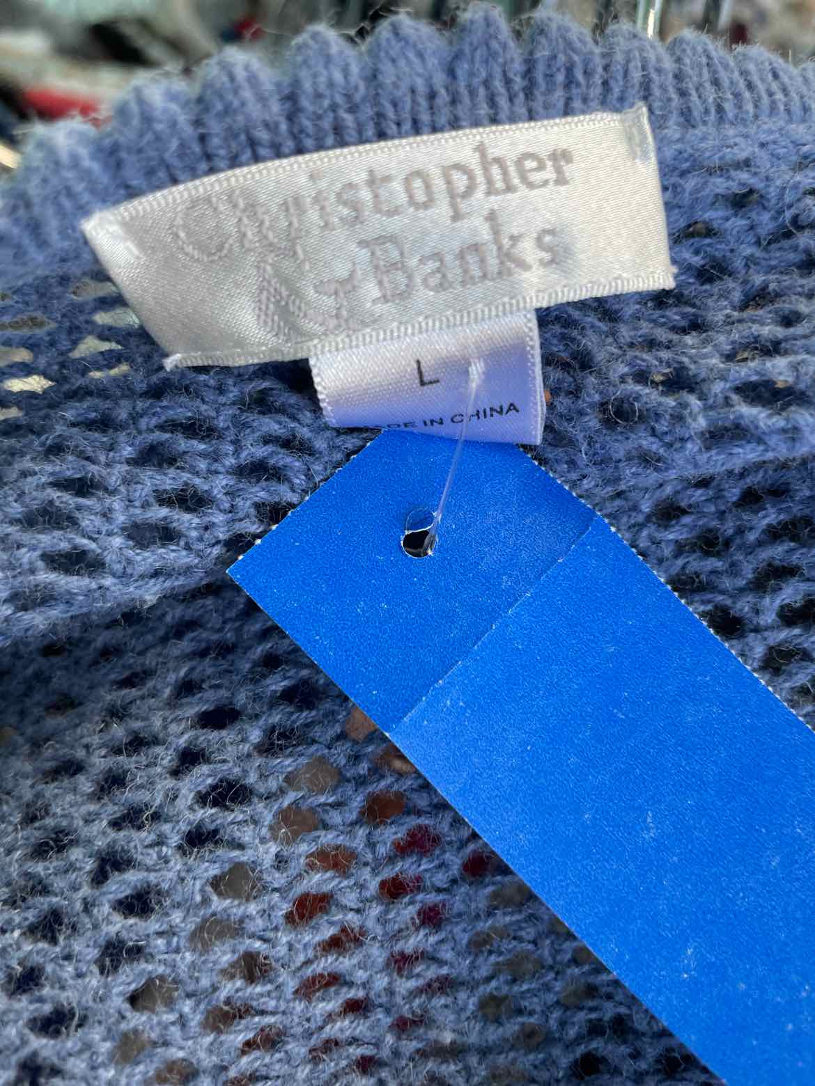 Christopher Blue Size L Light Blue Duster