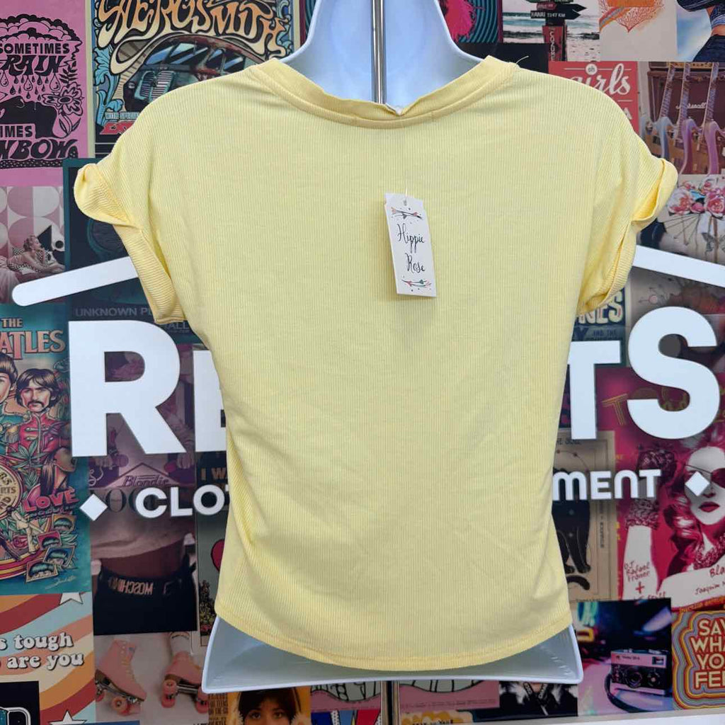 hippie rose Size XS Cuffed Short-Sleeve Tee