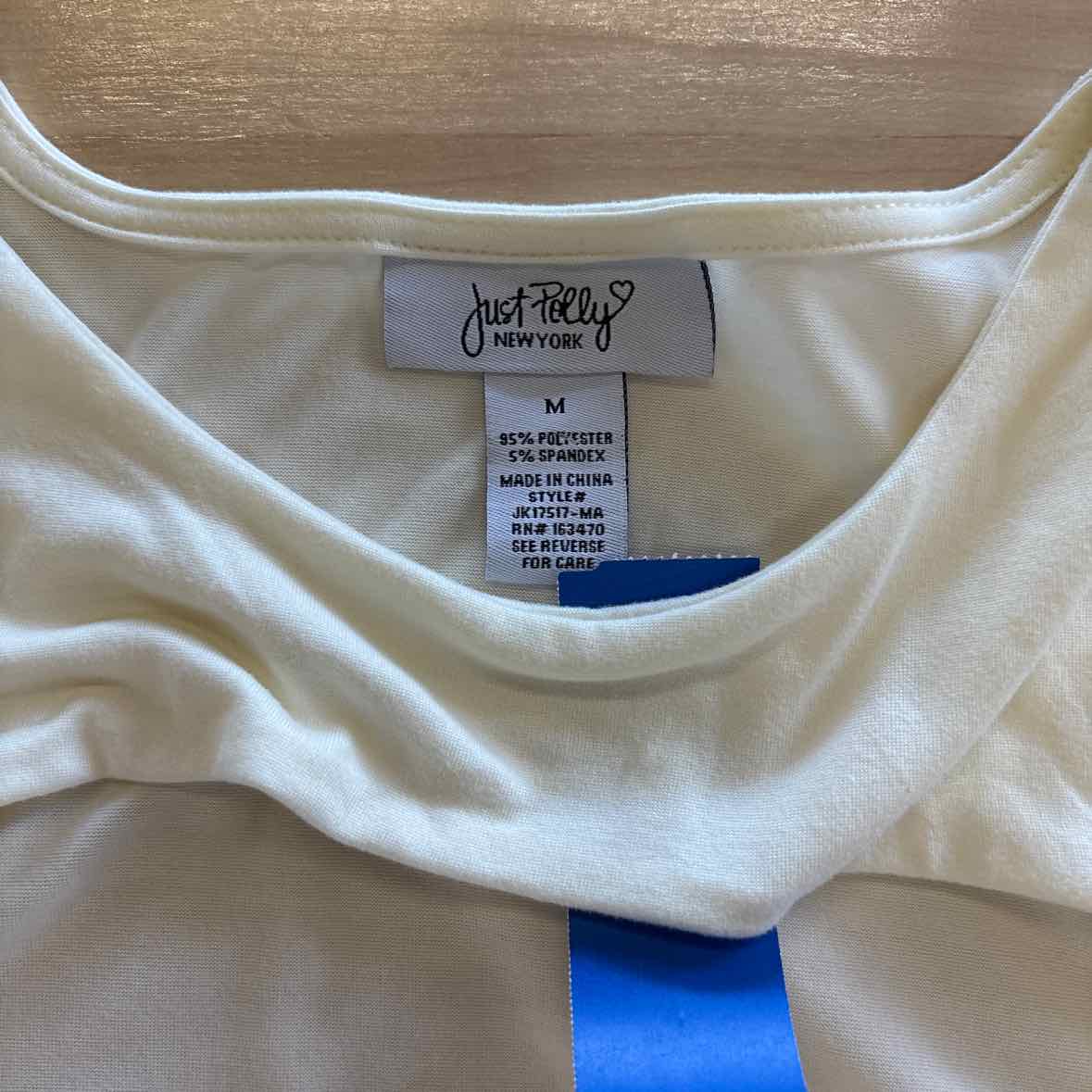 Just Polly Size M Cream Bodysuit