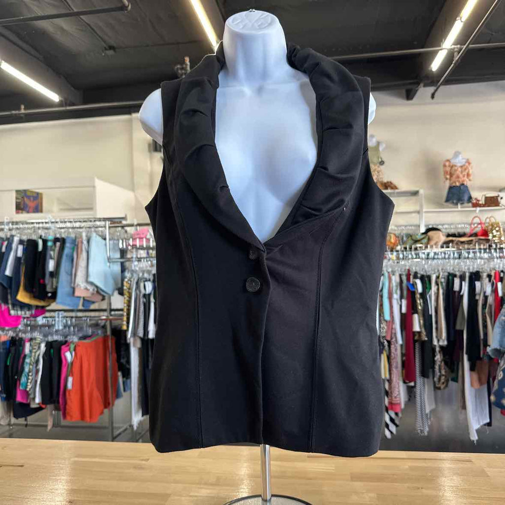 Coldwater Creek Size 8 Black Vest