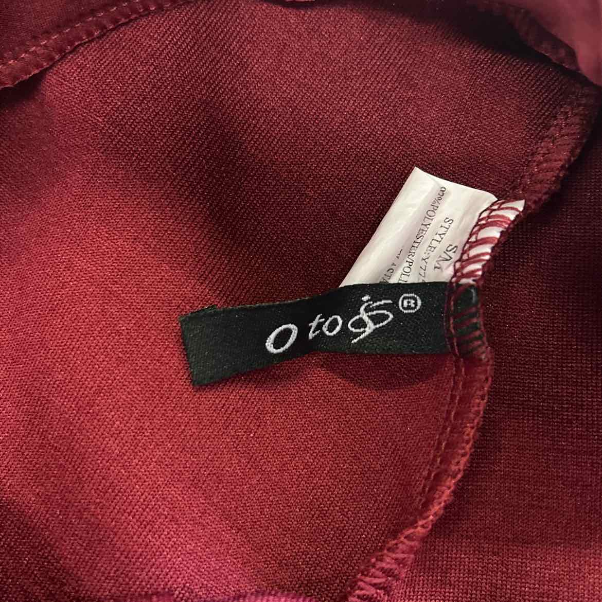 O to S Size S/M Burgundy Preloved Pants