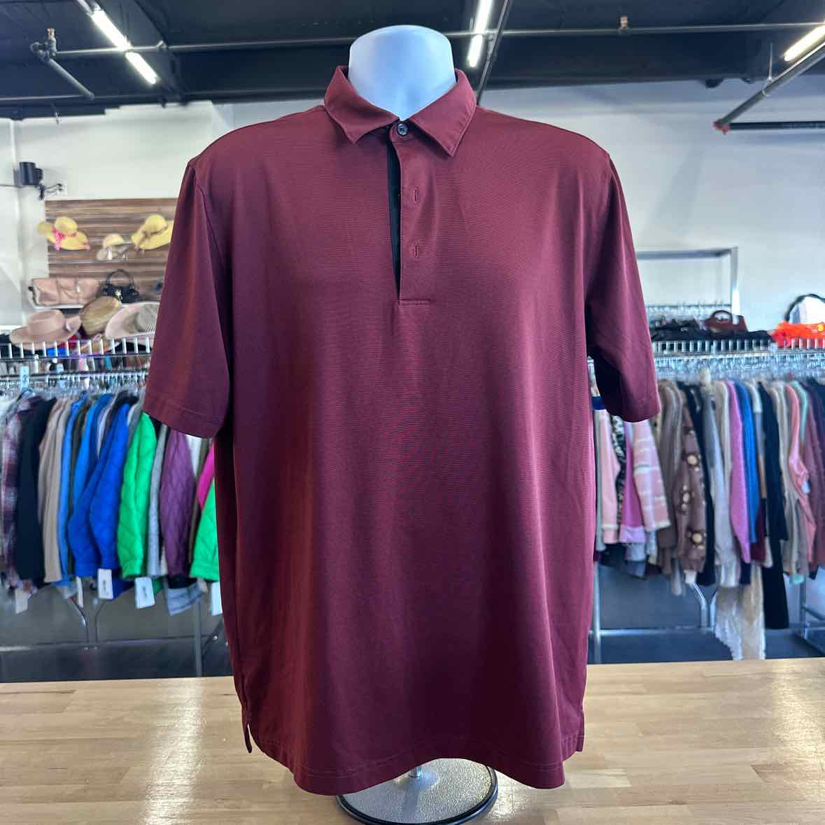 Greg Norman Size M Red MENS Polo