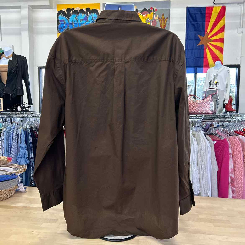 Mode of One Men's Long-Sleeve Button-Front Utility Shirt