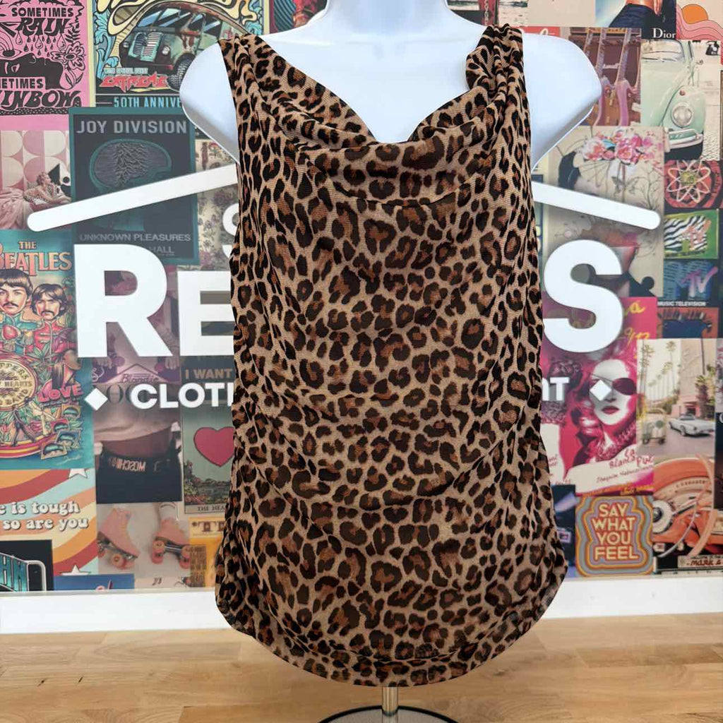 Anne Klein Size S Printed Drape Tank