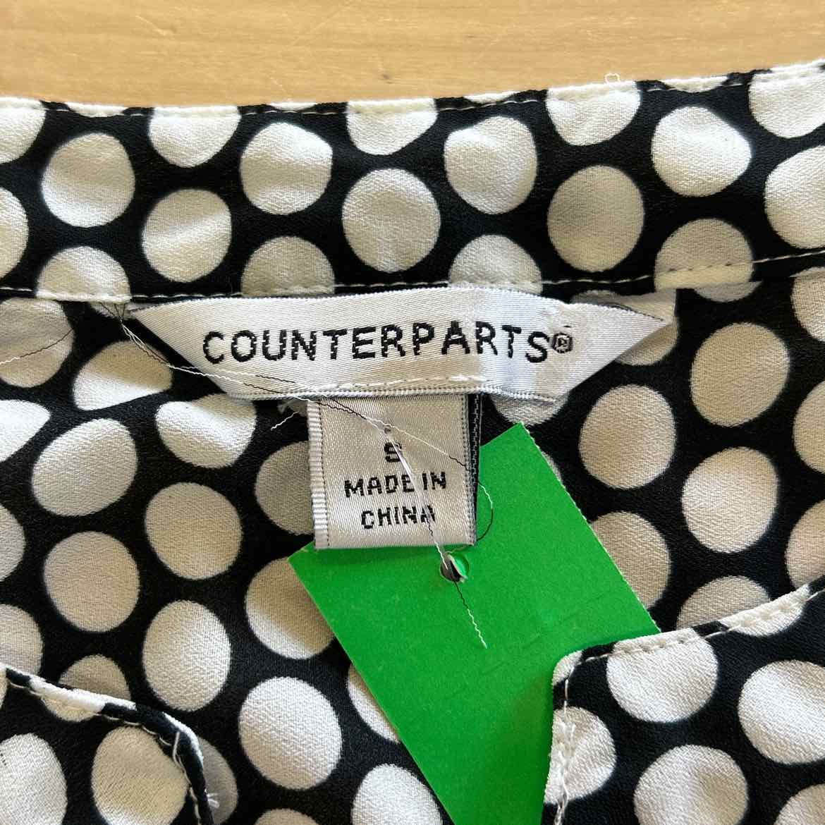 Counterparts Size S Black Preloved Sleeveless