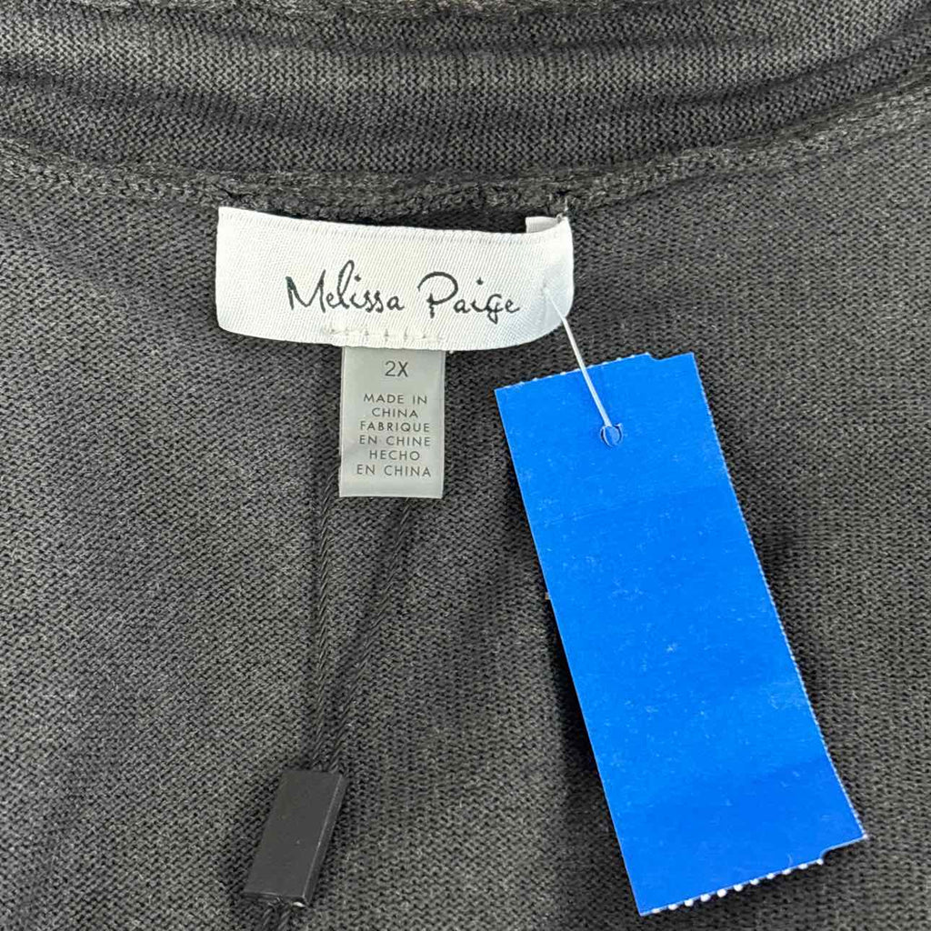 Melissa Paige Size 2X Gray New Sweater