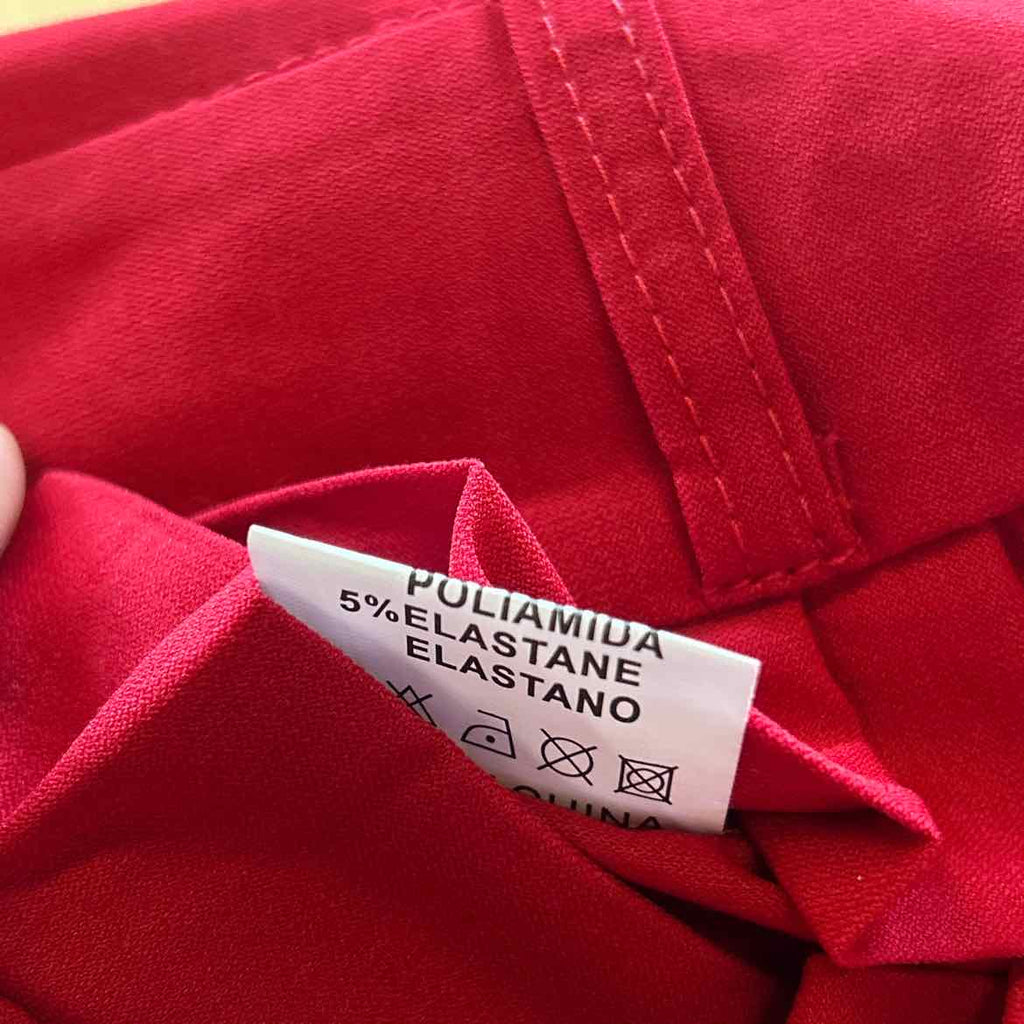 Red Leaf Size L Red New Pants