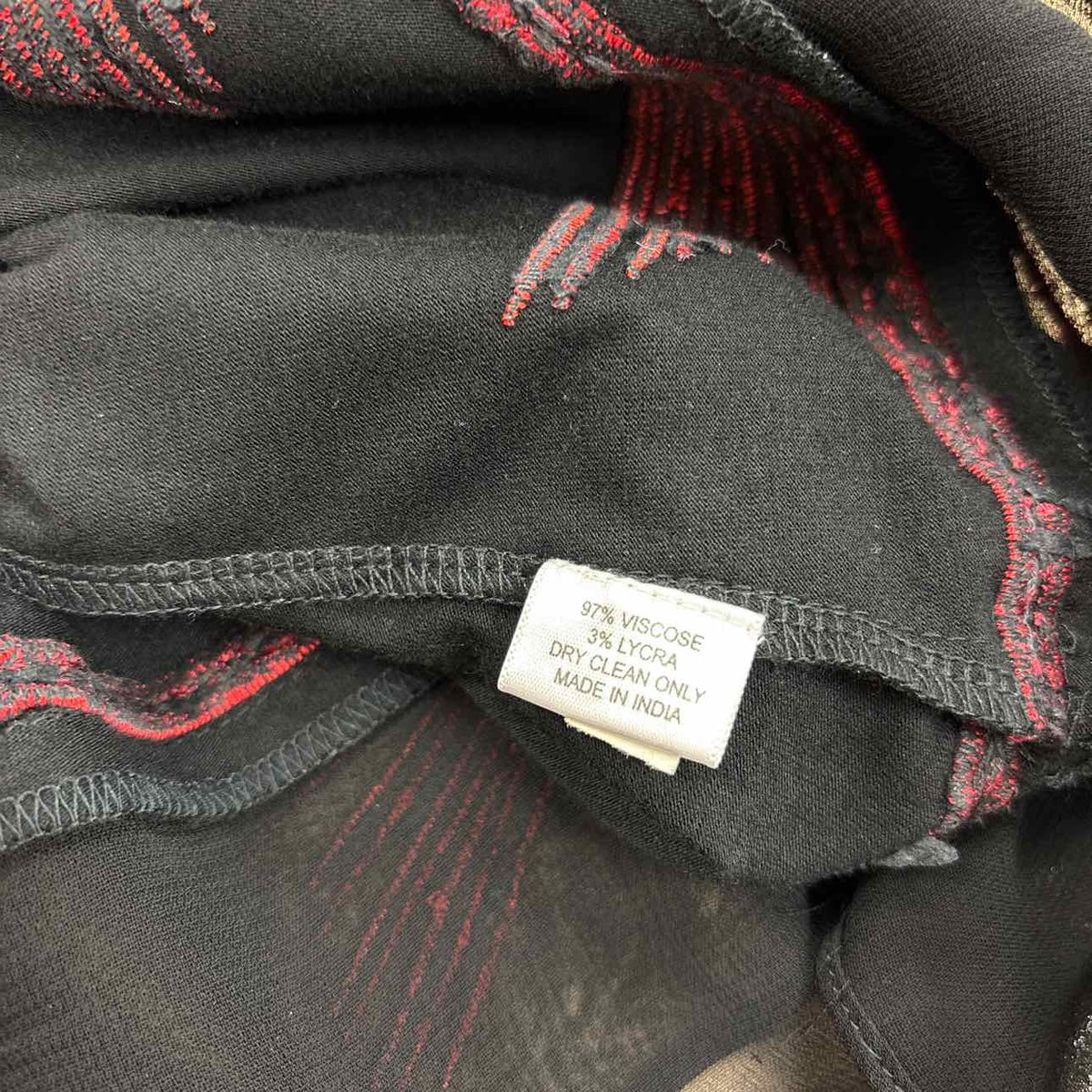 vintage collection Size S Black Red Preloved Dress