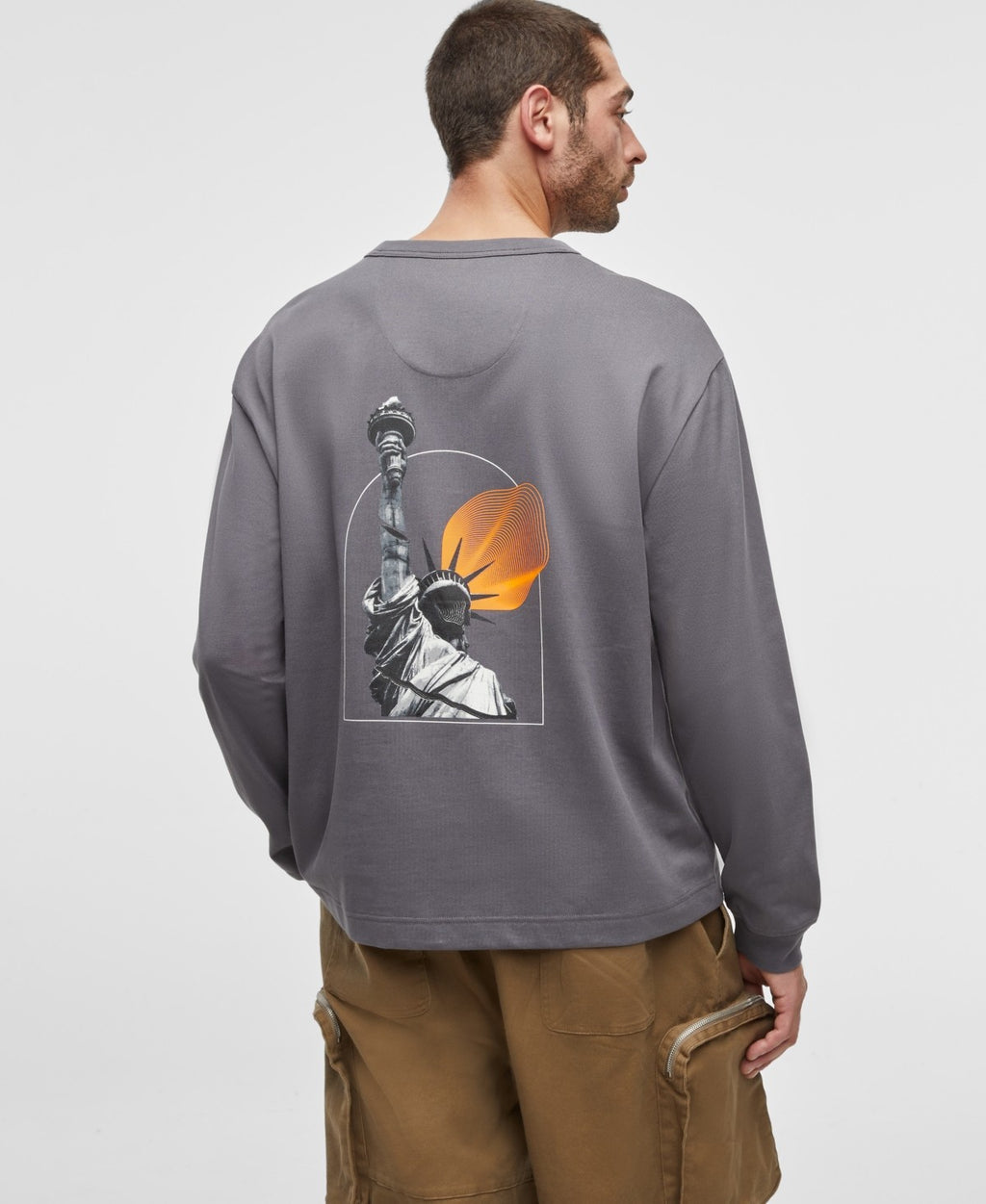 Mode of One Men's Liberty Long-Sleeve Relaxed-Fit T-Shirt
