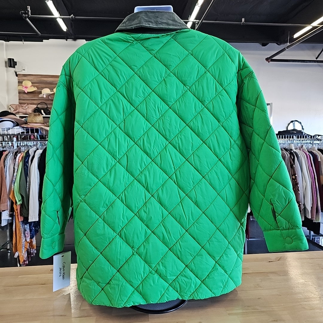Calvin Klein Size L Green New Jacket