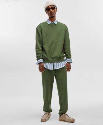 Mode of One Men's Relaxed-Fit Fleece Sweatshirt, Created for Macy's - Black Fore