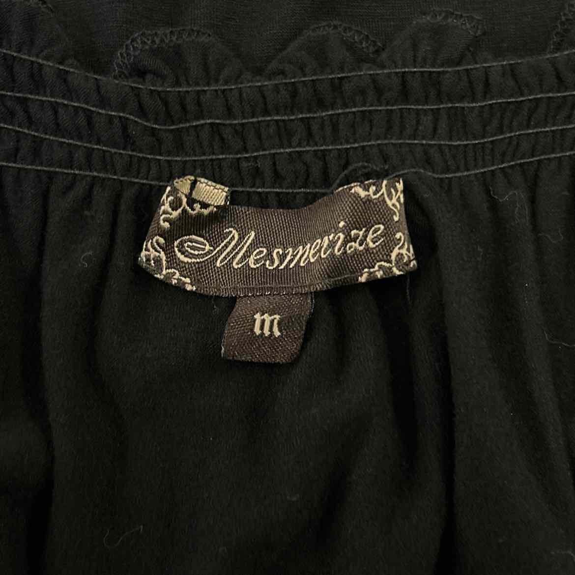 Mesmerize Size M Black Polyester Blouse