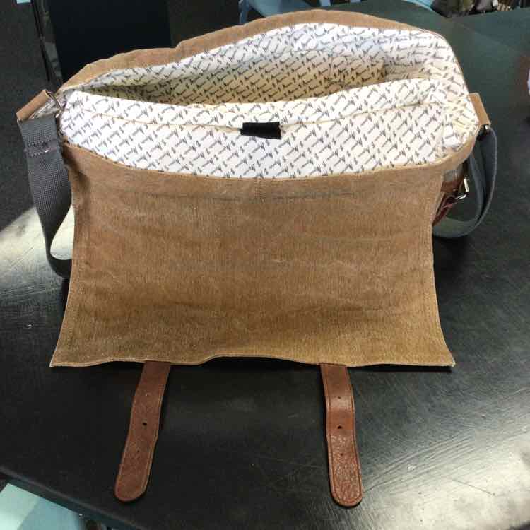 Mona B. Tan & Gray Messenger Totes
