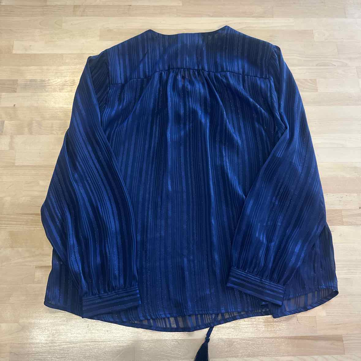 FadedGlory Size XXL Blue Blouse