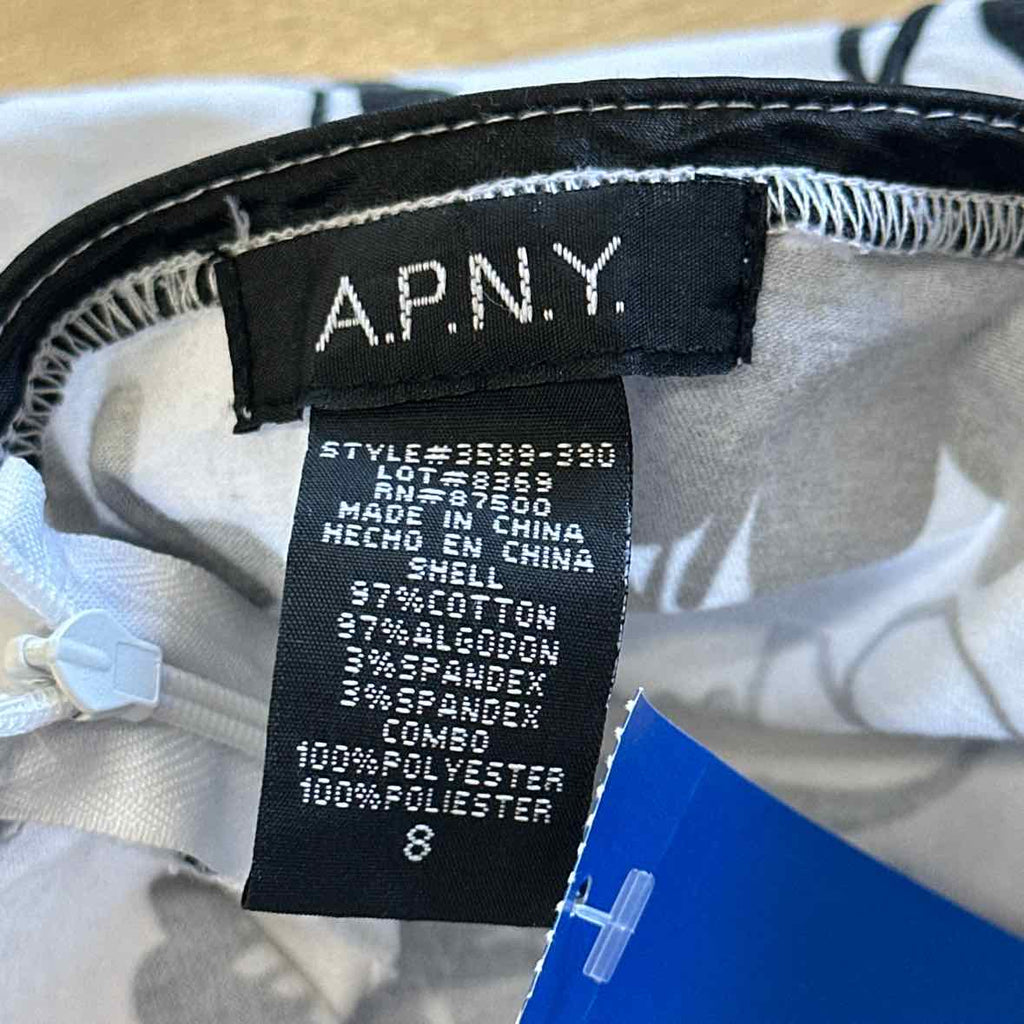 APNY Size 8 Black/White Dress