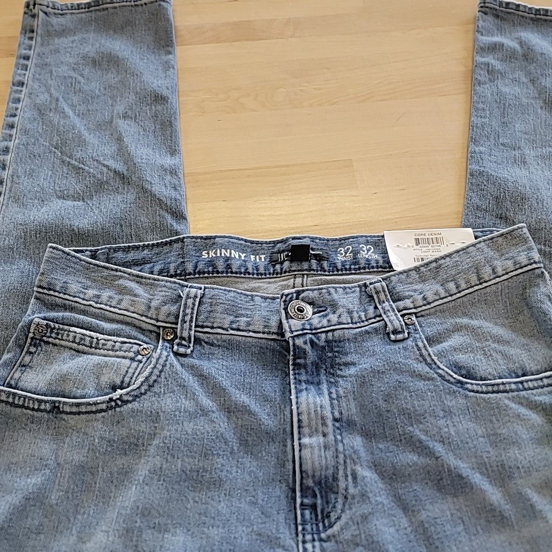 INC Men's Size 32 Blue skinny Core 4 jeans