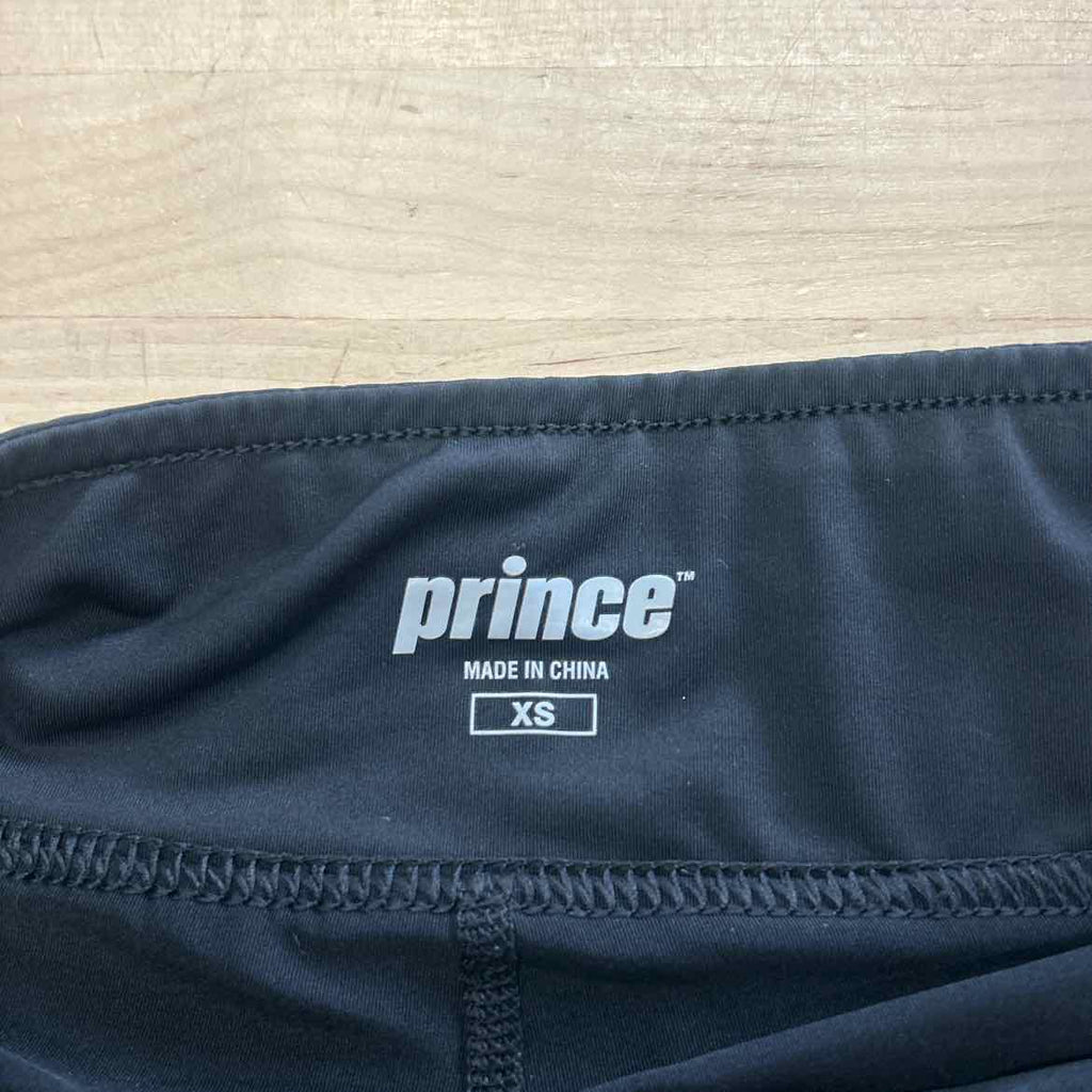 Prince Women Size XS Black Preloved Skorts