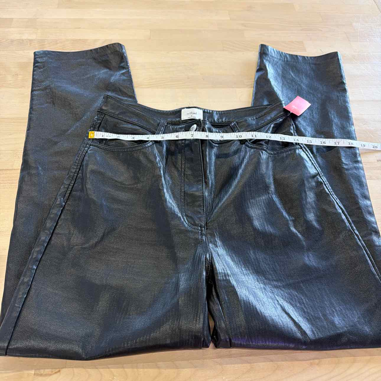 Wilfred Size 6 Black Leather Preloved Pants