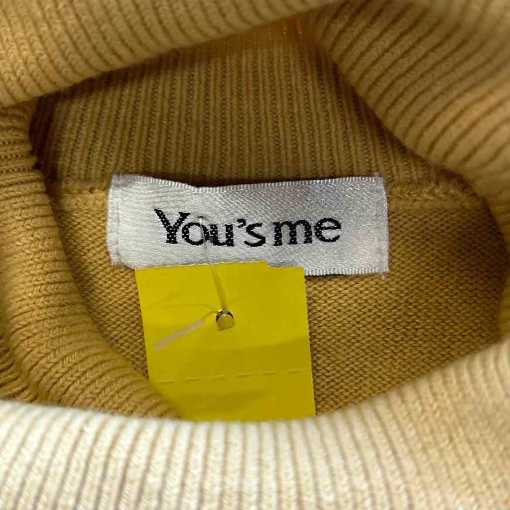 You's Me Size M Yellow Sweater