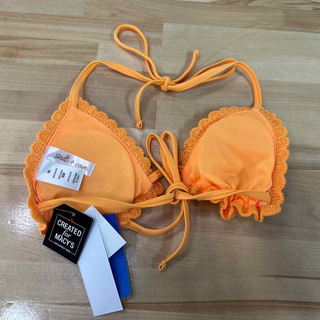 Salt + Cove Size XS Crochet Halter Triangle Bikini