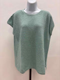 J Jill Size M Green Knit New Knit Top