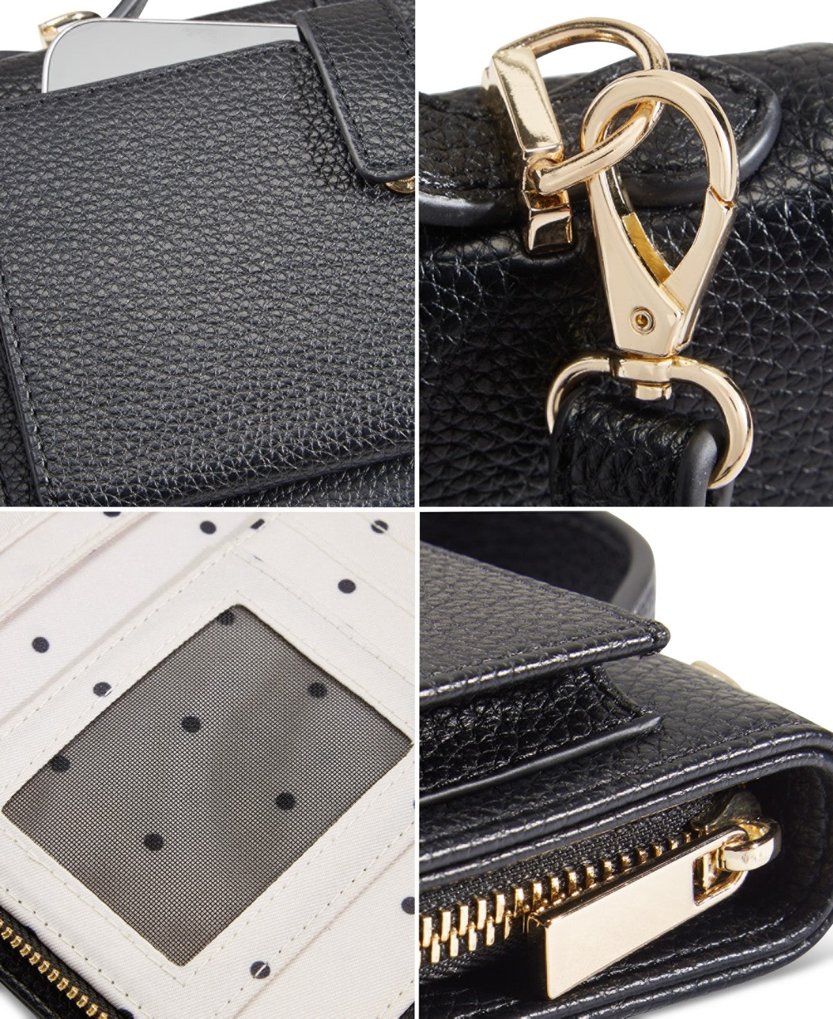 On 34th Lindzz Solid Wallet on a Strin Black NO SIZE