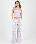 Self Esteem Juniors' Pointelle Cropped Tank Top Cami - Lavender Haze
